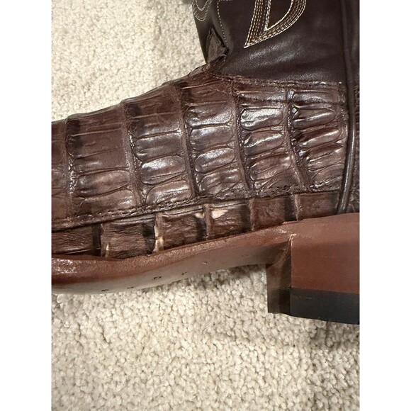 New CODY JAMES MEN\'S EXOTIC CAIMAN WESTERN Cowboy BOOTS Brown 12D BBE4521-01 main image 4